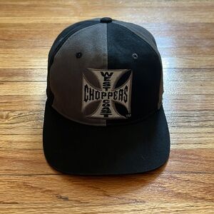 West Coast Choppers Two-Tone Black & Gray Snapback Hat